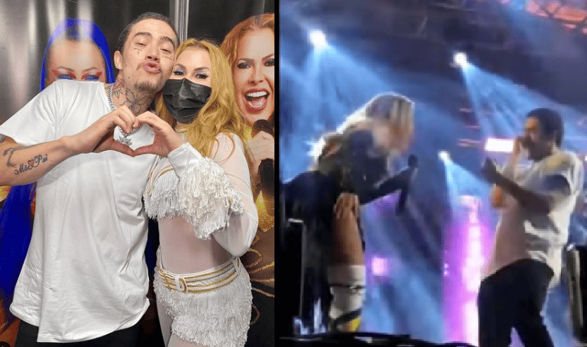 Whindersson Nunes invade palco no show de Joelma em Teresina