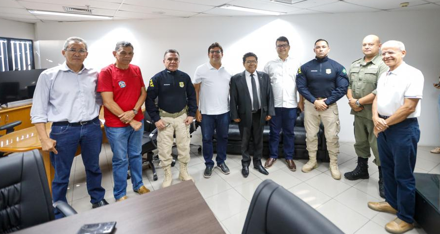 Rafael Fonteles se reúne com TRE-PI e PRF-PI