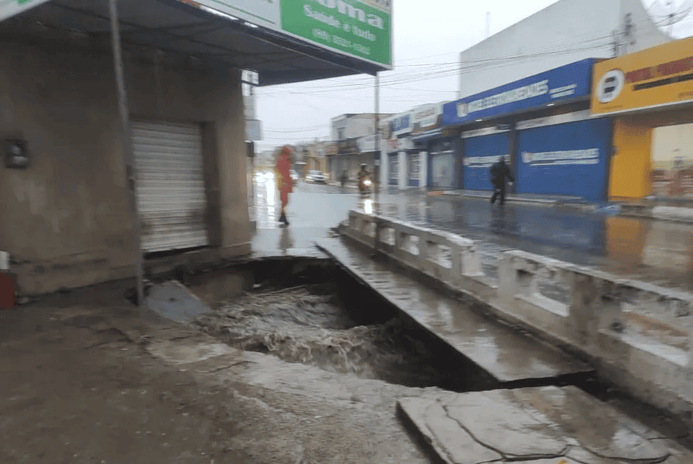 Chuvas causam estragos em Floriano