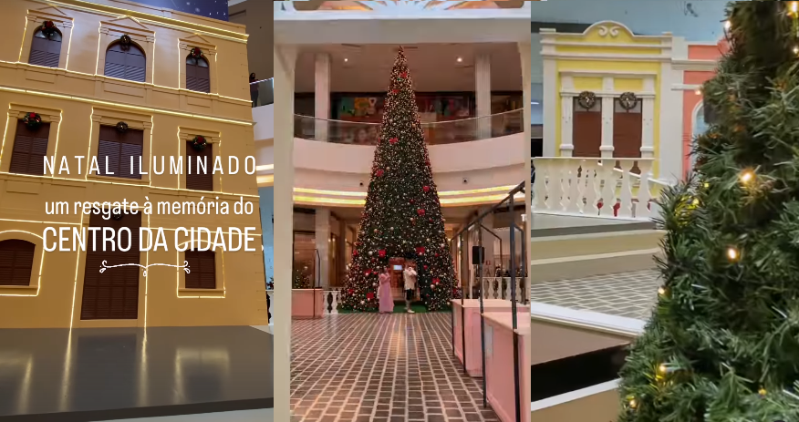 Decoração natalina do Teresina Shopping