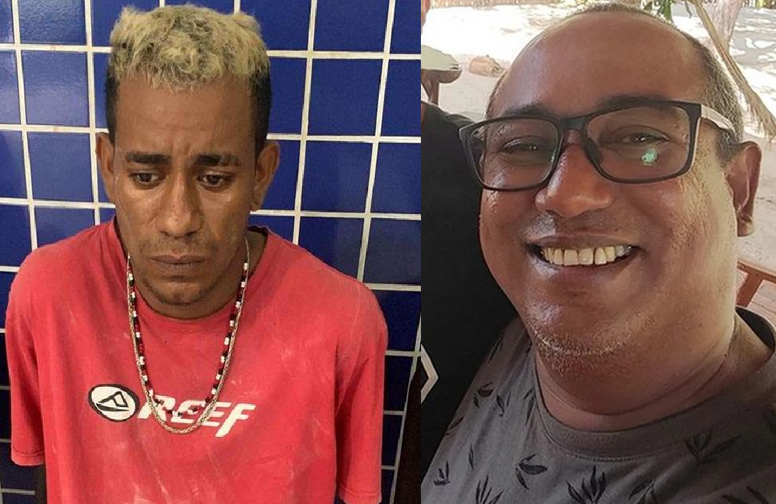 Assassino à esquerda e Helder à direita