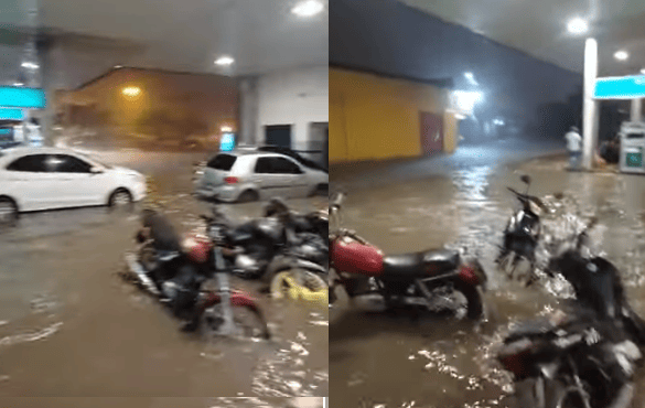 Chuva causa alagamentos em Barras