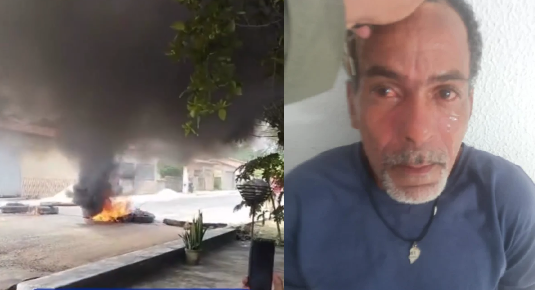 Moradores fazem manifestação após homem ser preso suspeito de estuprar bebê em Palmeirais