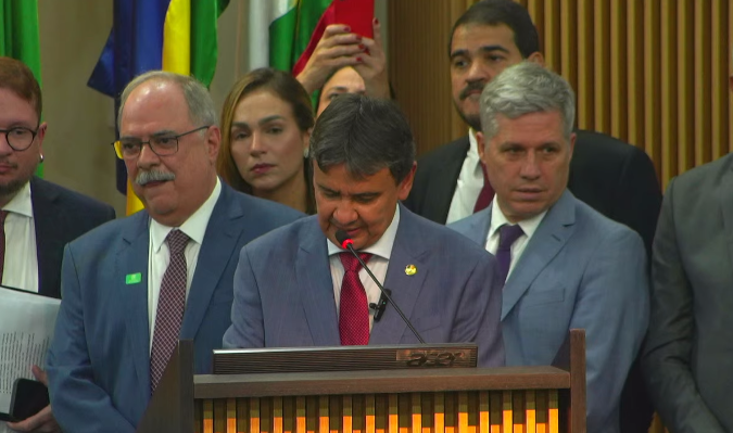 Wellington Dias na cerimônia de transmissão de cargo no Ministério do Desenvolvimento Social