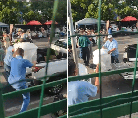 Aparelhos sendo retirados do HUT