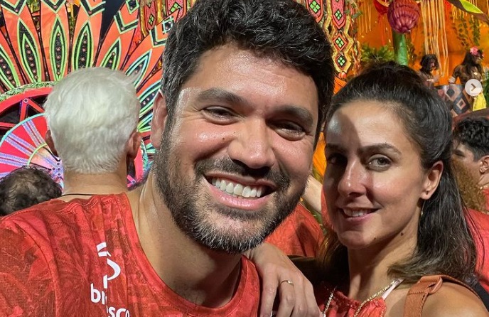 Jornalistas da Globo Marcelo Courrege e Carol Barcellos