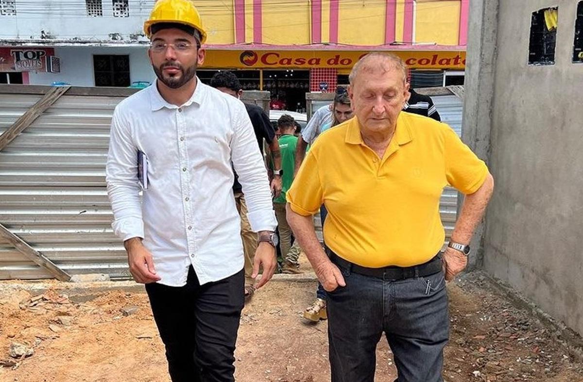 Mão Santa e o engenheiro Francisco Emanuel
