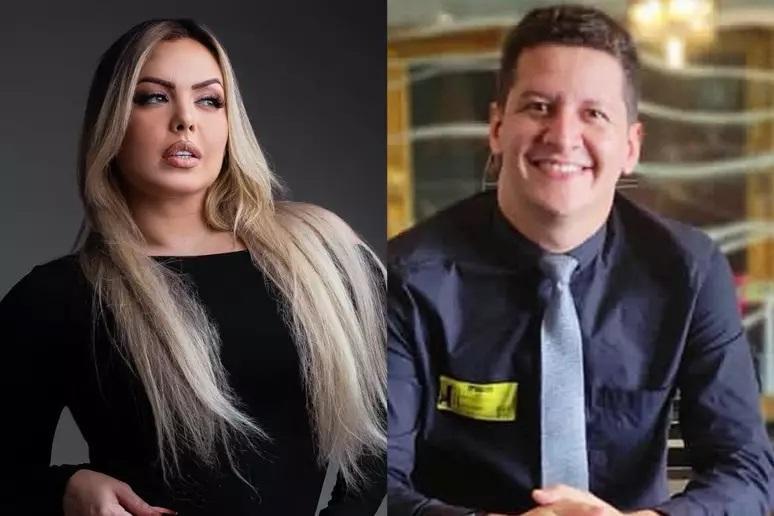 Ana Paula Vieira e o namorado Marcelo Stocco