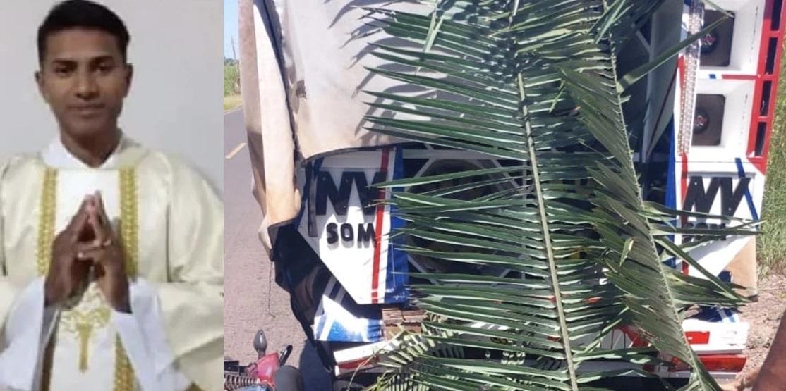 O diácono conduzia uma motocicleta quando se chocou no paredão de som na PI-112