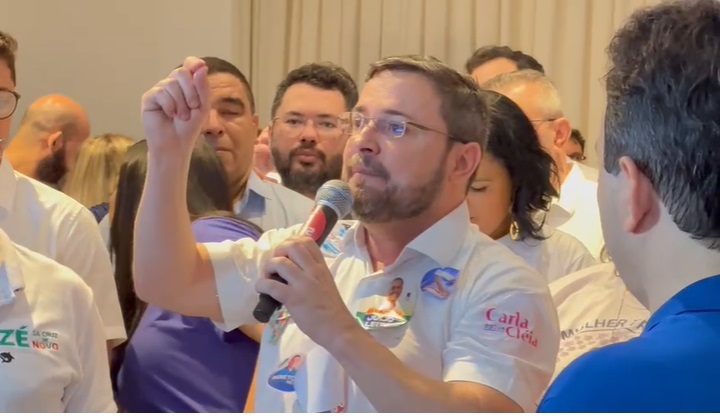 Fábio Novo fez um discurso empolgante durante convenção do PDT