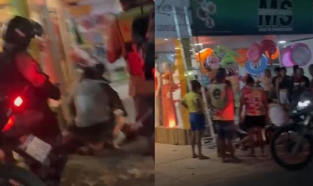 A vítima estava no telhado de uma loja quando sofreu a descarga életrica