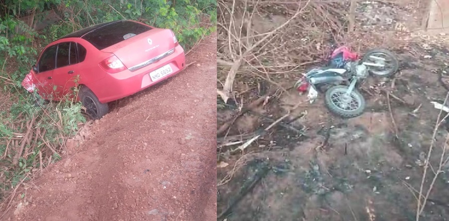 Luís conduzia a motocicleta quando foi colhido pelo carro