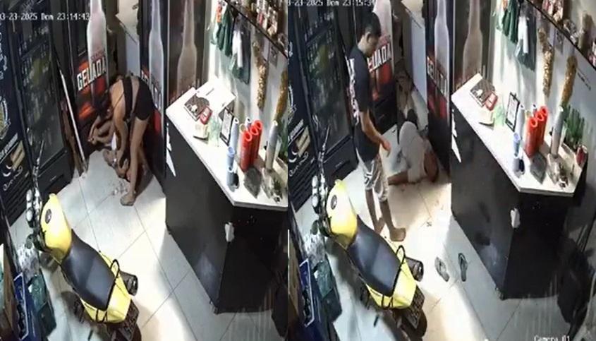 O criminoso foi desarmado, imobilizado e obrigado engolir pimenta