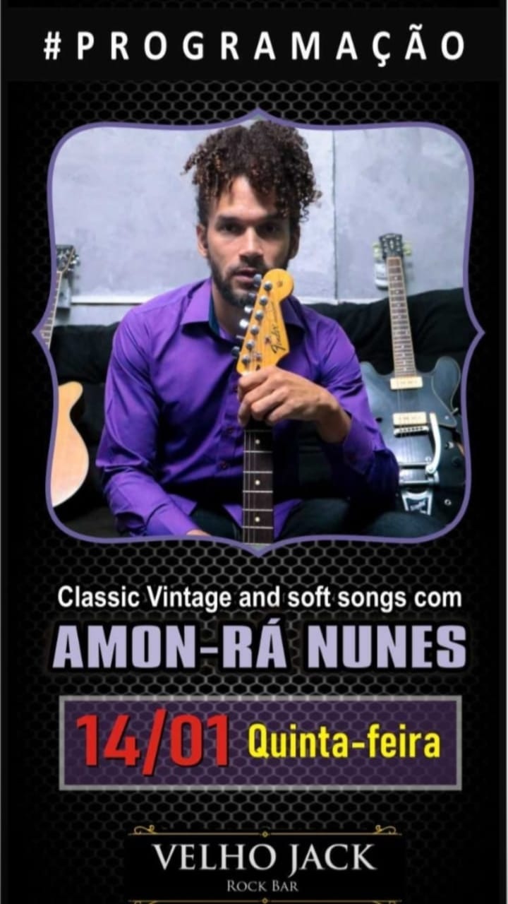 Hoje tem Amonrá Nunes no Velho Jack