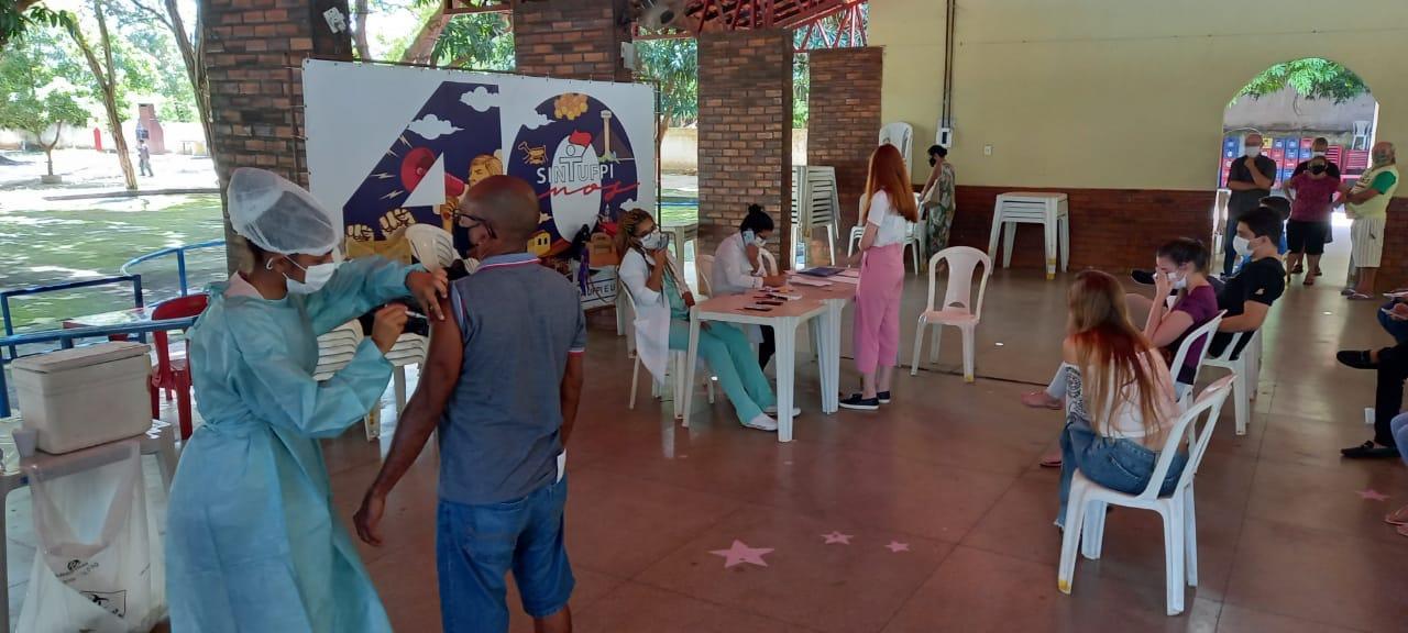 Centro de Testagem para Covid-19 no SINTUFPI