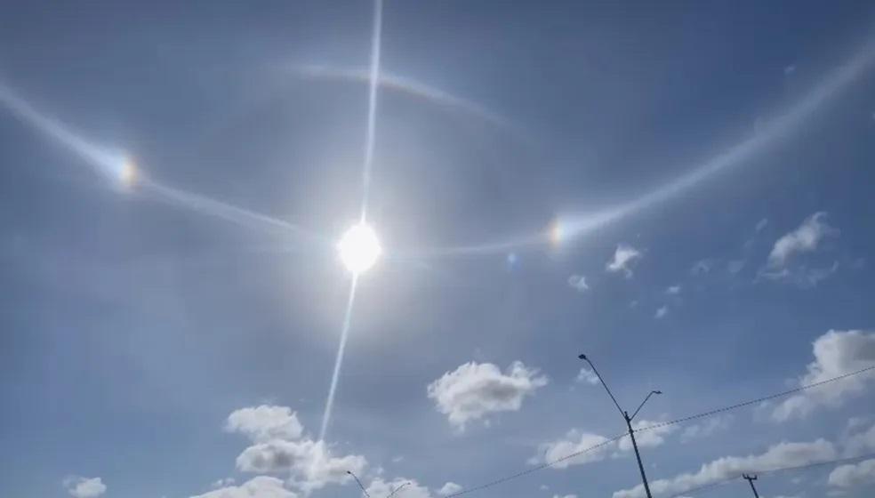 Vídeos do fenômeno circularam nas redes sociais