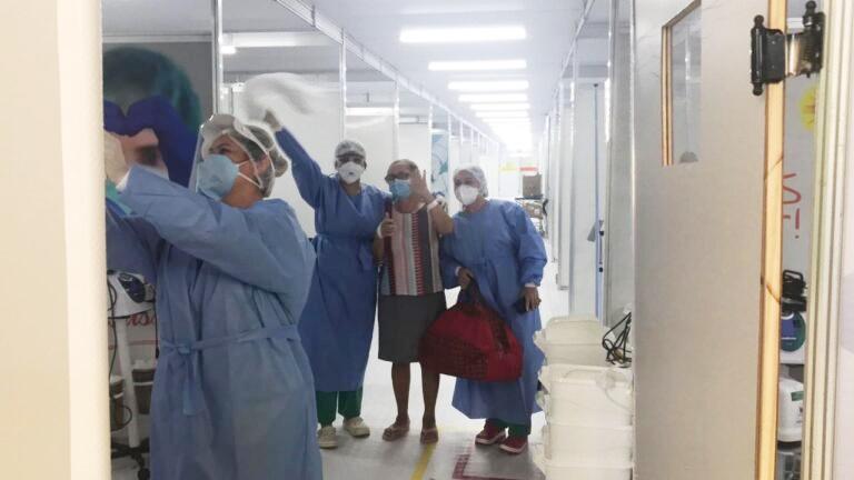 Última paciente do Hospital de Campanha do Verdão