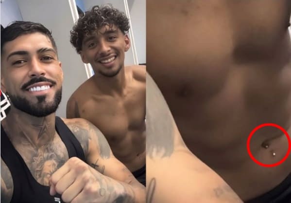 Jogador do Botafogo é alvo de ataques homofóbicos após piercing no umbigo