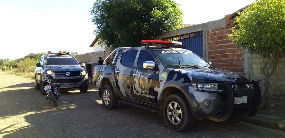 Suspeito do crime foi preso pela PM e levado para a Delegacia de Valença do Piauí