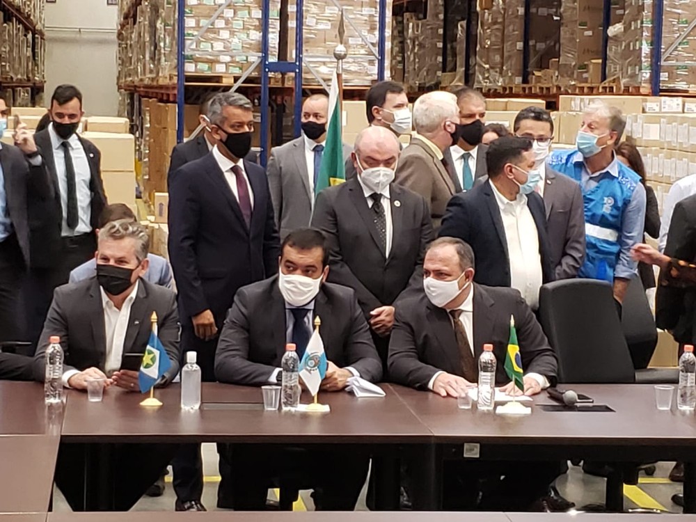 Cerimônia do Ministério da Saúde em SP