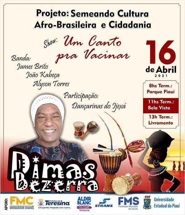 Dimas Bezerra faz apresentação no drive thru dos terminais