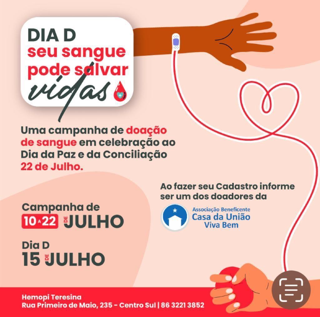 Campanha dia D de Doação de Sangue
