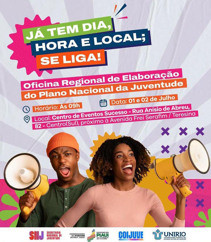 Piauí recebe etapa Nordeste das oficinas regionais do Plano Nacional de Juventude