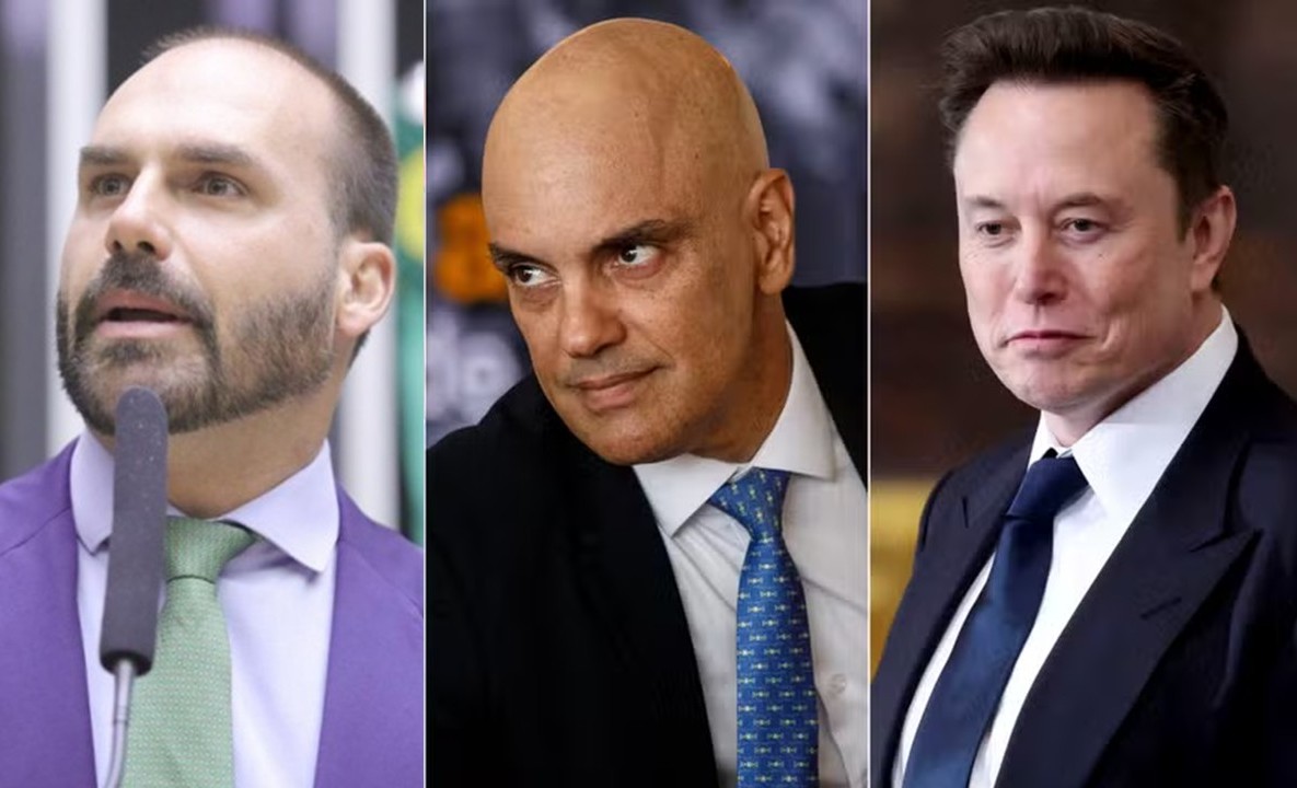 Eduardo Bolsonaro (PL-SP), Alexandre de Moraes, Elon Musk