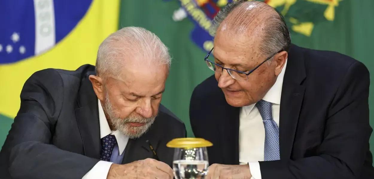Presidente Luiz Inácio Lula da Silva e vice-presidente Geraldo Alckmin