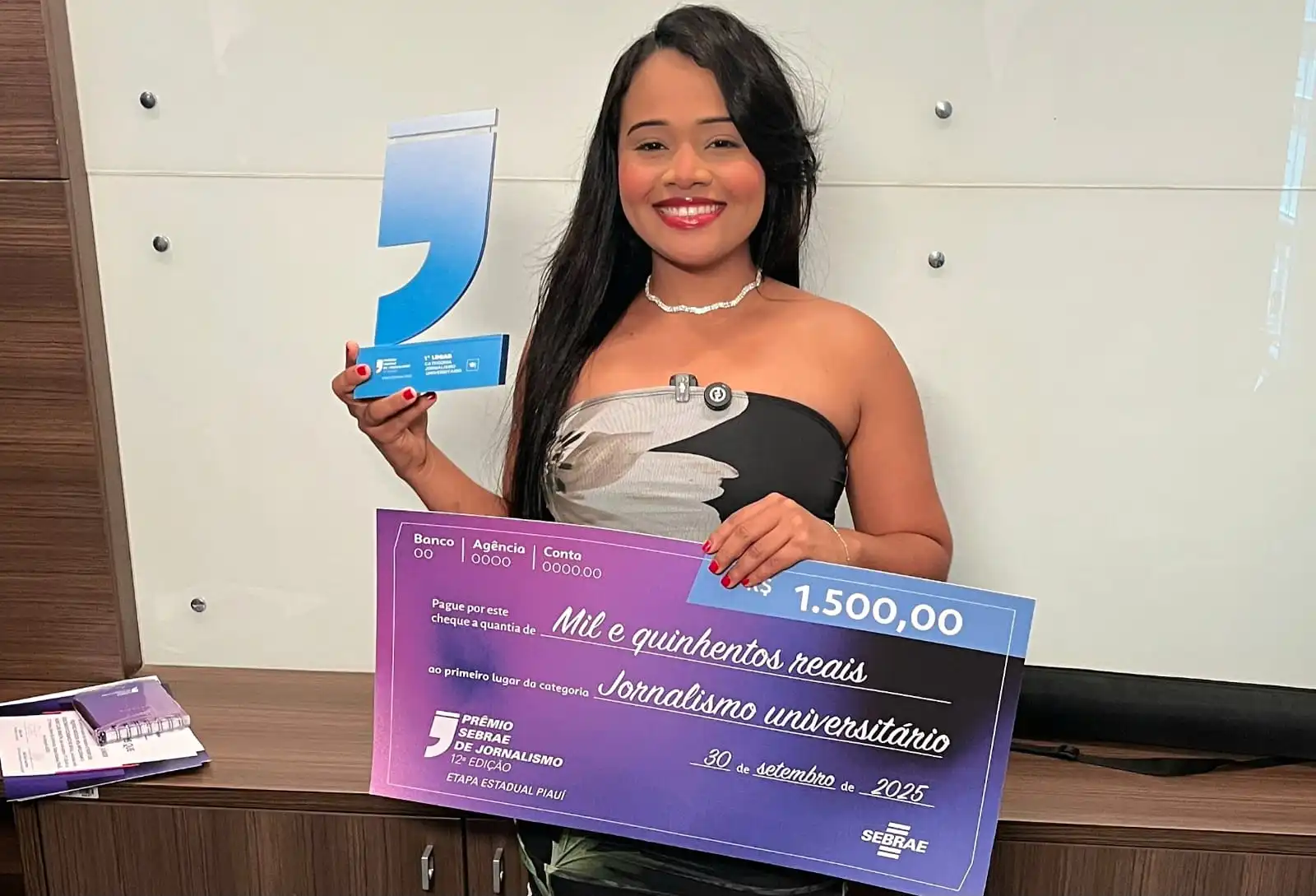 Repórter do Piauí Hoje vence prêmio de jornalismo e mostra o talento da nova geração