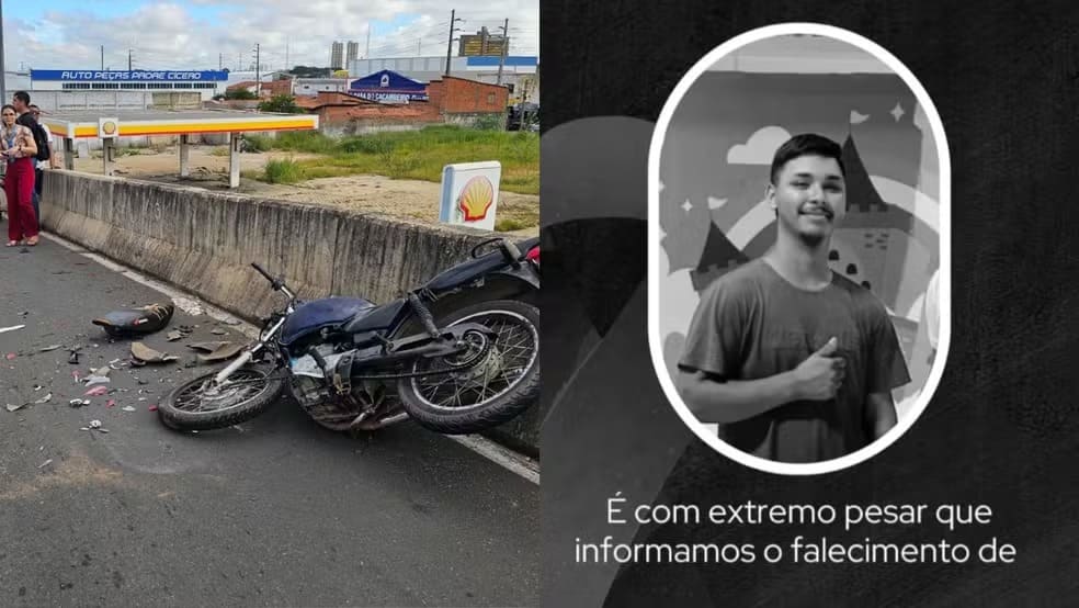 Motociclista morre após colisão e queda de viaduto na Barão de Gurgueia