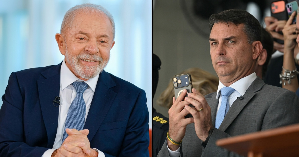 Lula aparece à frente de Flávio em nova pesquisa presidencial