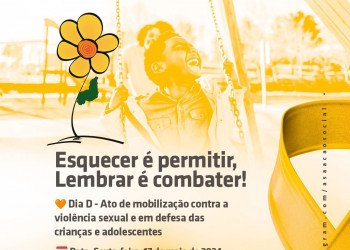 Ações de mobilização e divulgação de dados marcam o dia D de enfrentamento a violência sexual infantil no Piauí