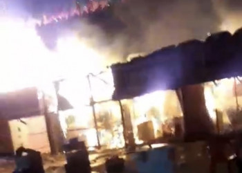 Incêndio destrói barracas nos festejos de Campo Maior