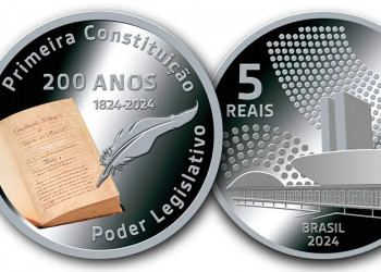 BC lança lote de 4 mil moedas comemorativas dos 200 anos da Constituição de 1824