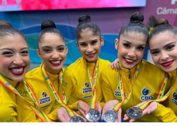 Brasileiras levam prata em etapa da Copa do Mundo de Ginástica Rítmica