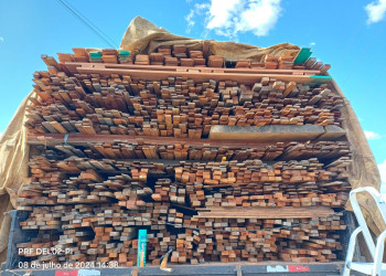 Carga de 22,5 metros cúbicos de madeira ilegal é apreendida em Piripiri