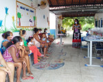 Mais de 40 mulheres beneficiadas com cestas básicas em ação social na zona rural de Teresina