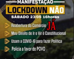 Movimento 'Lockdown Não' reúne pouco mais de 50 empresários em Teresina neste sábado (23)