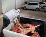 Mais de 170 quilos de carne clandestina são apreendidos em açougues de Teresina