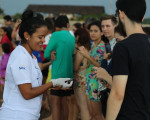 Soltura de filhotes de tartarugas marinhas em praia de Luís Correia