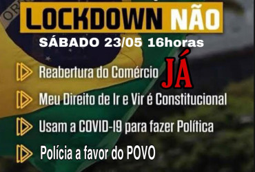 Movimento 'Lockdown Não' reúne pouco mais de 50 empresários em Teresina neste sábado (23)