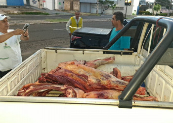​Vigilância Sanitária apreende 230 kg de carne irregular durante fiscalização em Teresina