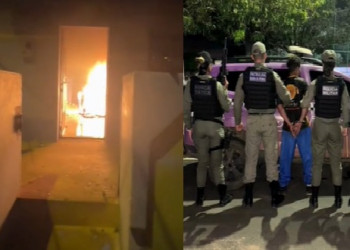 Homem agride esposa, ateia fogo na casa e ameaça matá-la na frente da polícia no Piauí