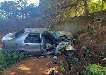 Menino de 7 anos morre em acidente de carro na BR-135 em Monte Alegre do Piauí