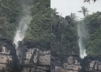 Vídeo: 'cachoeira invertida' 'desafia' gravidade e faz água subir em Ubajara