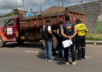 SDU Norte intensifica fiscalização de caminhões com carga descoberta