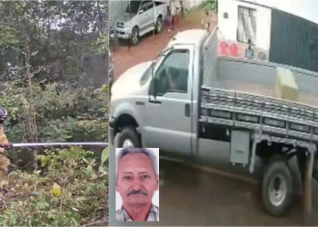 Caminhão de idoso é encontrado incendiado após criminosos levarem cofre