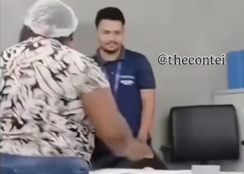 VÍDEO: mulher se revolta com falta de energia e quebra computadores na sede da Equatorial