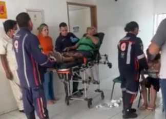 Parte do teto de UBS desaba e deixa três idosos feridos na zona Norte de Teresina